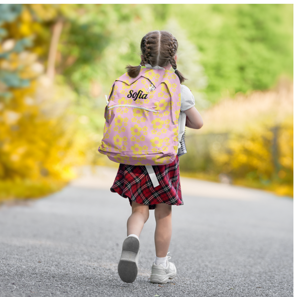 Get trendy with Personalized Flower Power Back Pack -  available at Good Gift Company. Grab yours for $49.94 today!