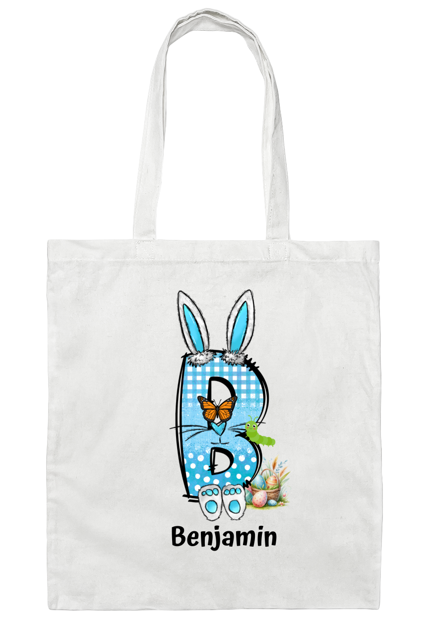 Personalized Easter Gift Bag – Custom Name & Initial