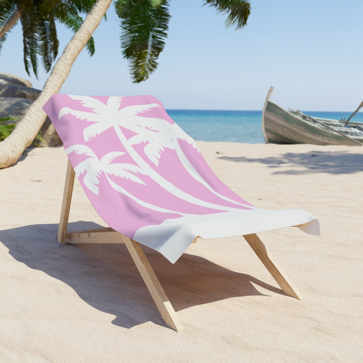 The Stephanie:  Premium Palm Tree Style Personalized Quick-Dry Beach Towel – Lightweight, Absorbent & Sand-Free!