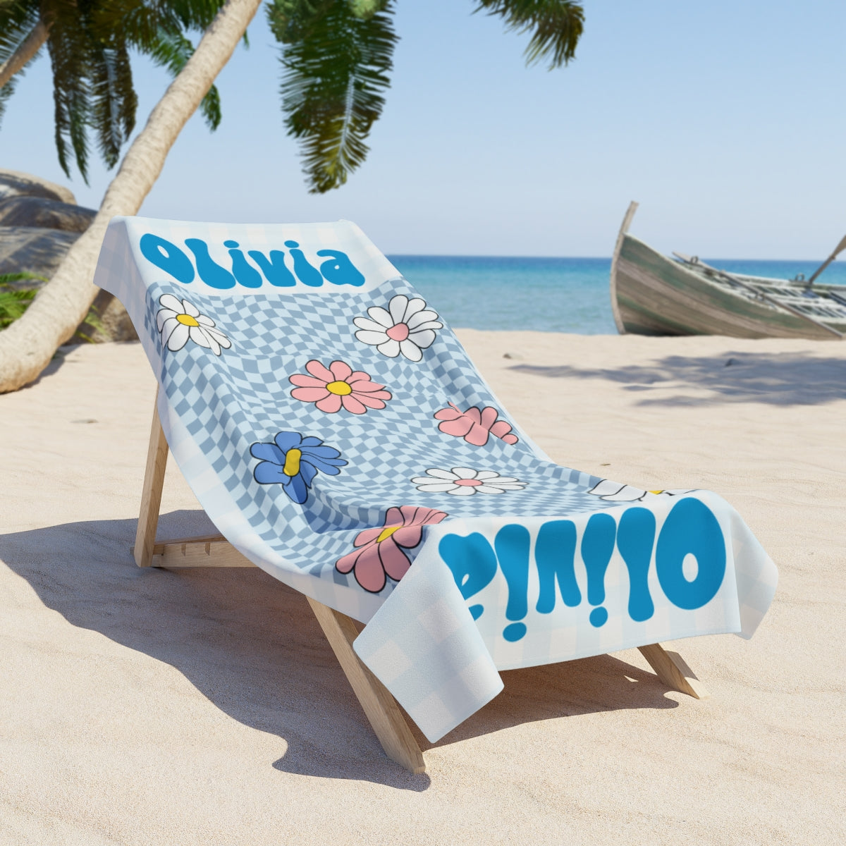 Large Quick-Dry Beach Towel -comes in a larger size to wrap yourself up in comfort after a swim.