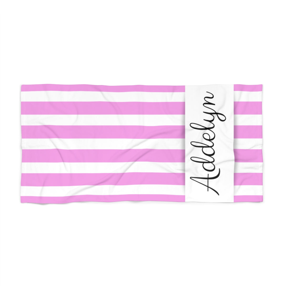 Get trendy with Personalized Name Striped Beach Towel -  available at Good Gift Company. Grab yours for $22.99 today!