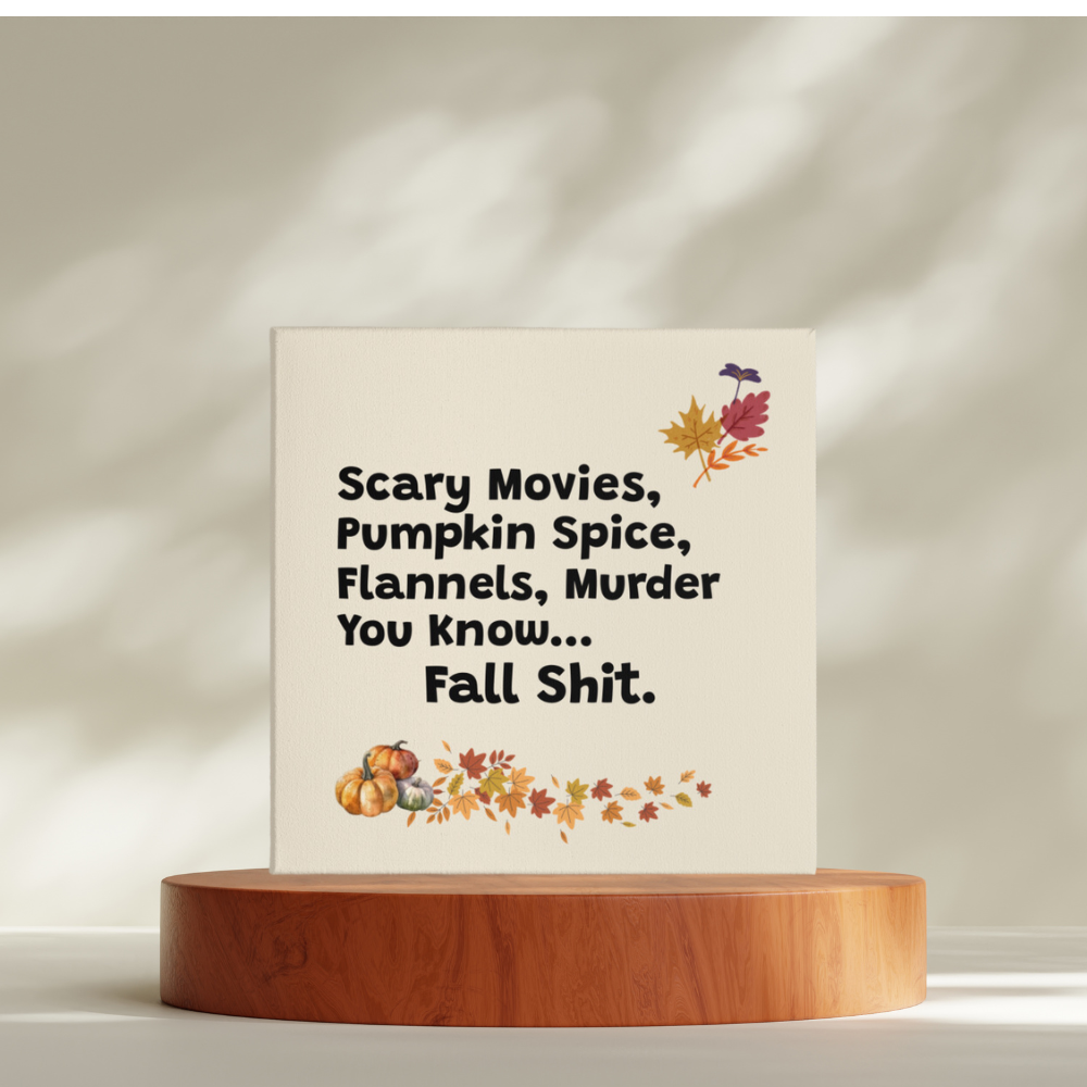 Get trendy with Fall Vibes Canvas Print – Celebrate the Season with Spooky Flair! -  available at Good Gift Company. Grab yours for $16.80 today!