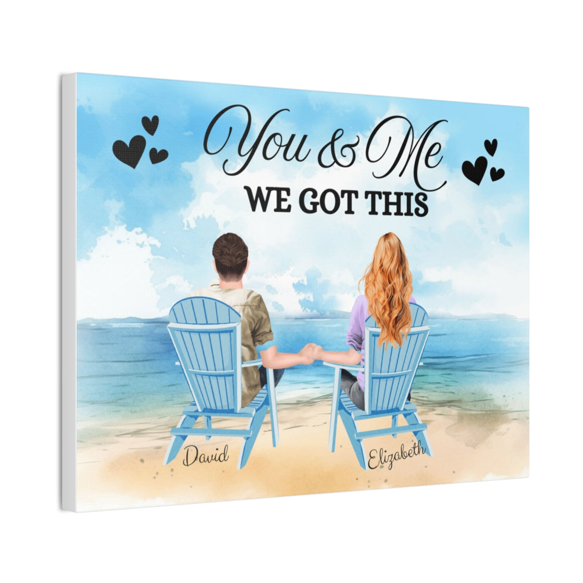 You and me:  We got this Beach Chair Scene