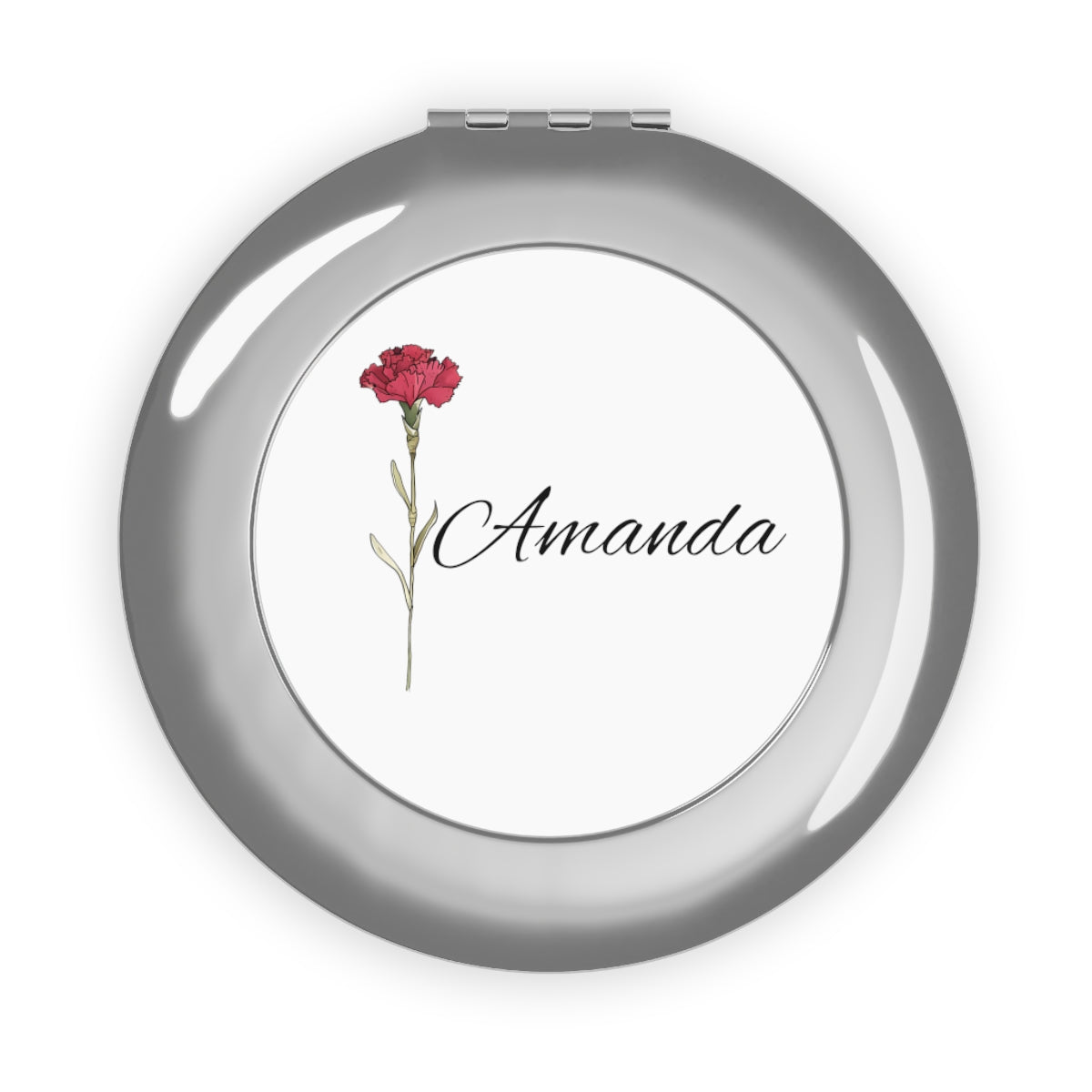 Get trendy with Personalized Bridesmaid birth flower/name Compact Travel Mirror -  available at Good Gift Company. Grab yours for $19.25 today!