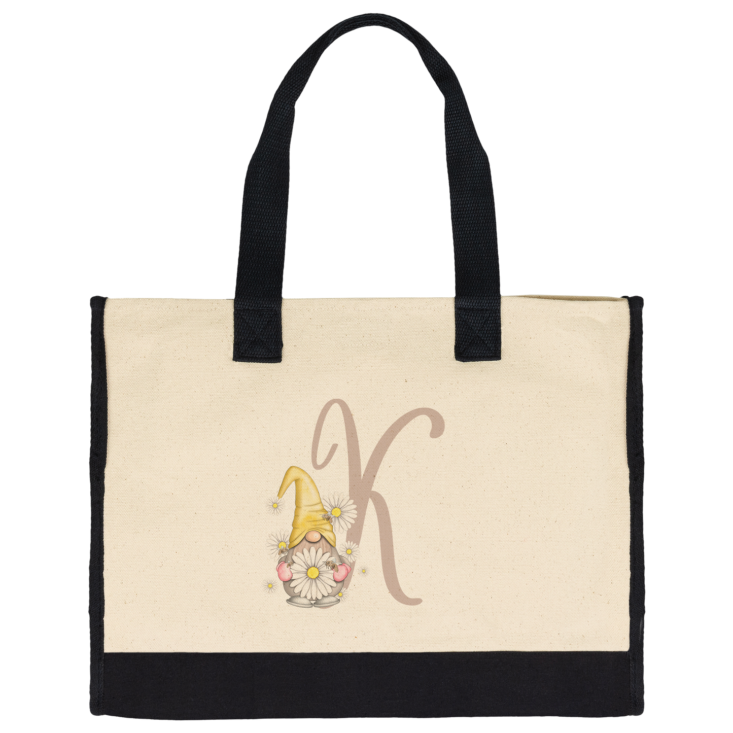 Gift for her| Personalized Initial Canvas Tote Bag – Your New Go-To Bag!