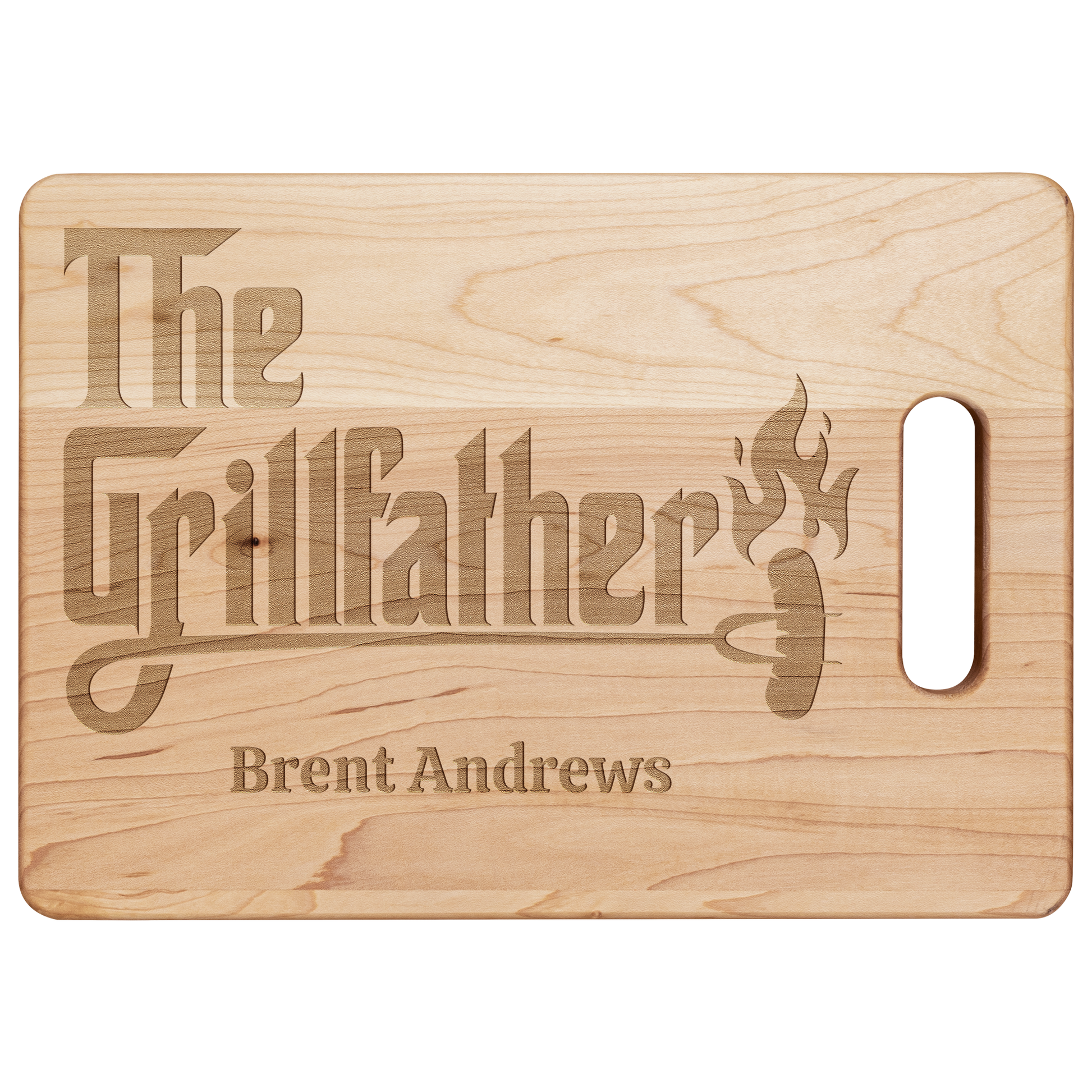 Get trendy with "The GrillFather " Maple Cutting Board -  available at Good Gift Company. Grab yours for $25 today!
