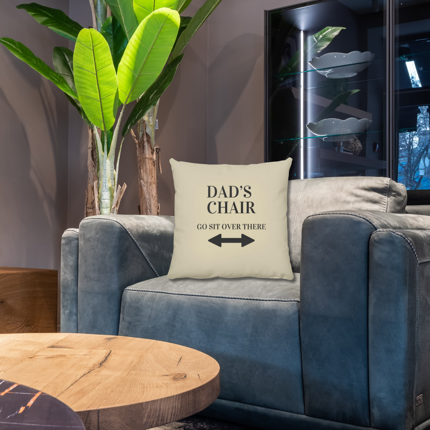 Get trendy with DAD’S CHAIR Dad's Chair Medium Square Pillow - Housewares available at Good Gift Company. Grab yours for $23 today!