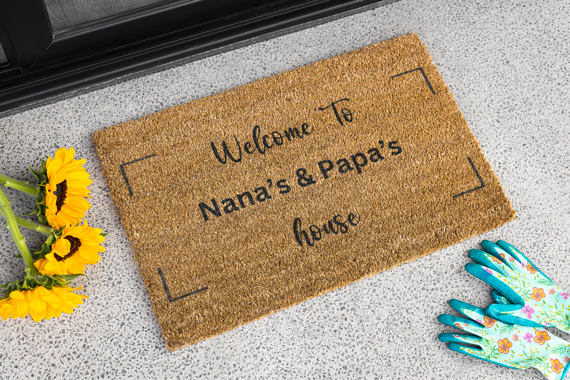 Get trendy with Welcome to Grandparents' House Doormat -  available at Good Gift Company. Grab yours for $38 today!