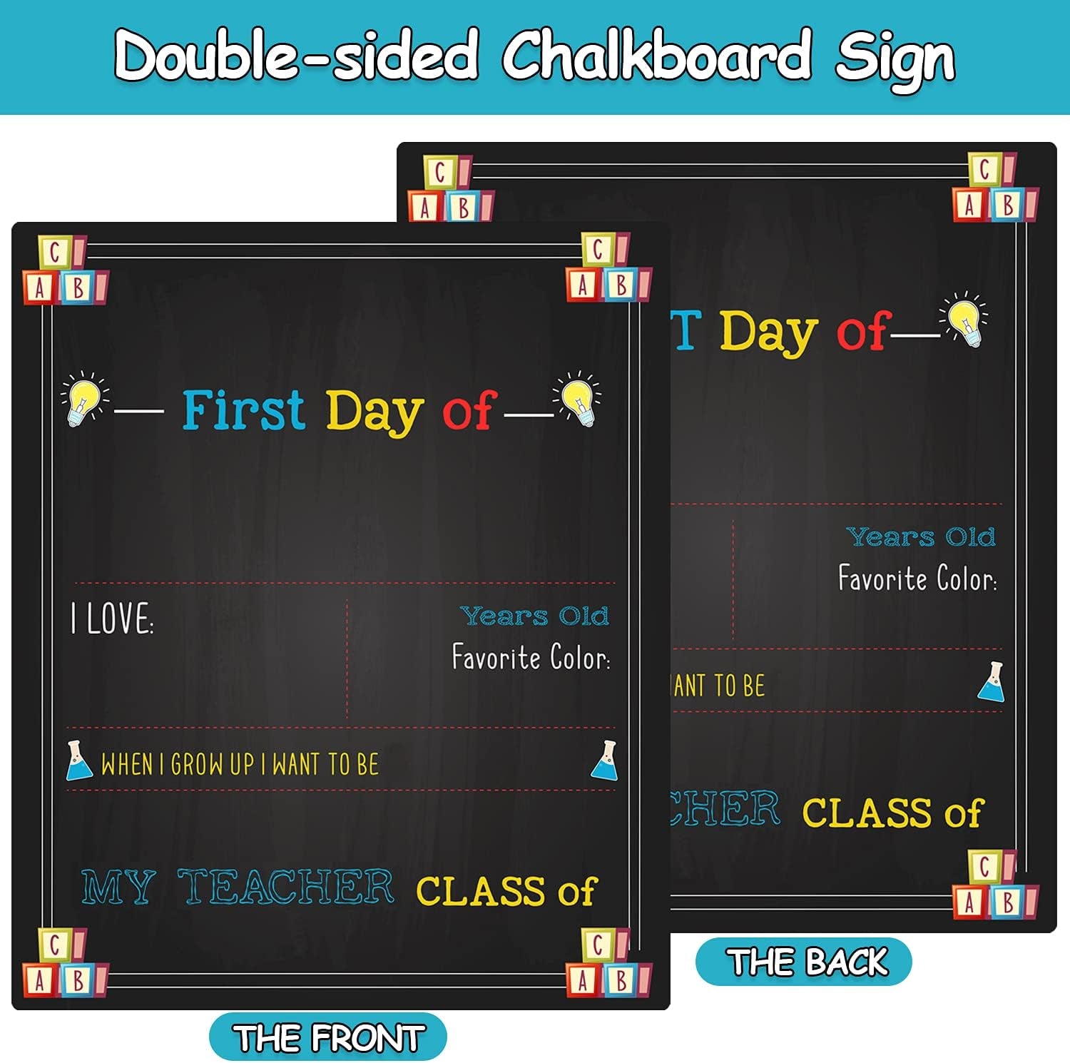 Get trendy with First Day of School Board Sign - 10 X 12 Inch First & Last Day of School Chalkboard - 1St Day Back to School Sign Photo Prop for Kids Boys Girls - Erasable and Reusable -  available at Good Gift Company. Grab yours for $11.43 today!