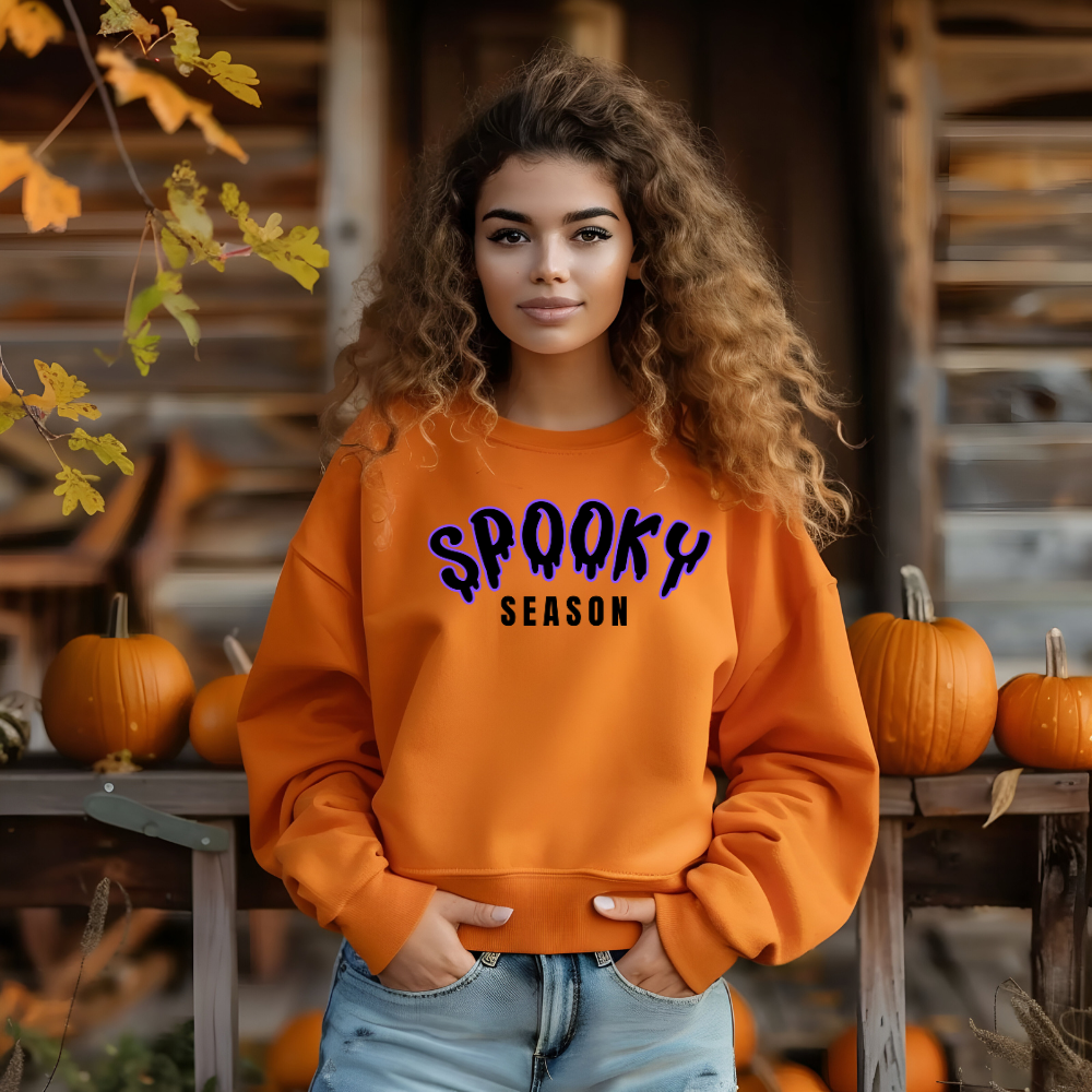 Spooky Season Crew Neck Sweatshirt - Unisex Heavy Blend for Ultimate Comfort