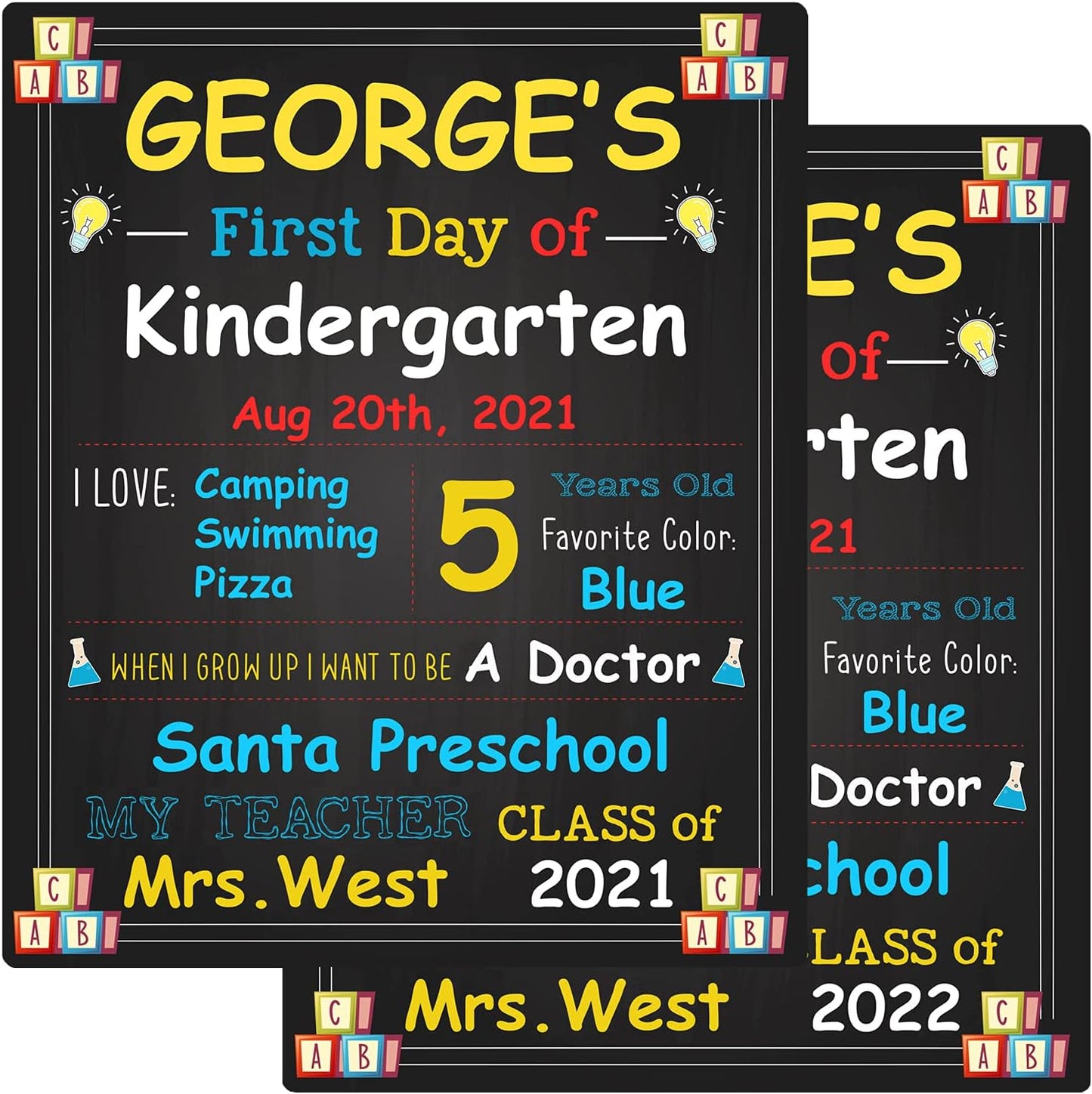 Get trendy with First Day of School Board Sign - 10 X 12 Inch First & Last Day of School Chalkboard - 1St Day Back to School Sign Photo Prop for Kids Boys Girls - Erasable and Reusable -  available at Good Gift Company. Grab yours for $11.43 today!