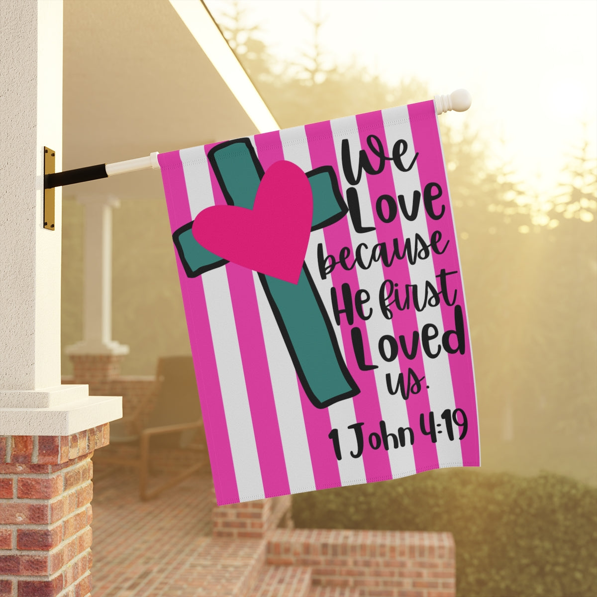 Valentine's Day Decorative Garden Banner - Durable, Vibrant, and Perfect for Outdoor Decor