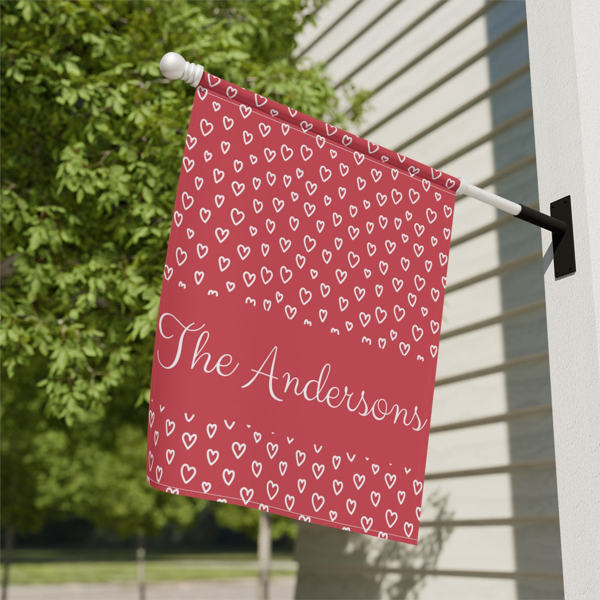 Personalized Valentine's Day Garden Banner - Elegant, Durable, and Perfect for Outdoor Decor