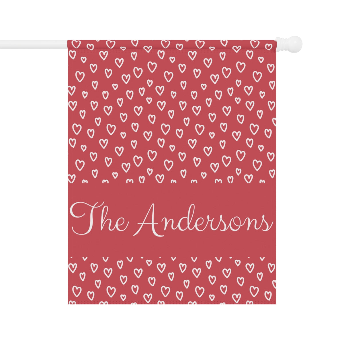 Personalized Valentine's Day Garden Banner - Elegant, Durable, and Perfect for Outdoor Decor