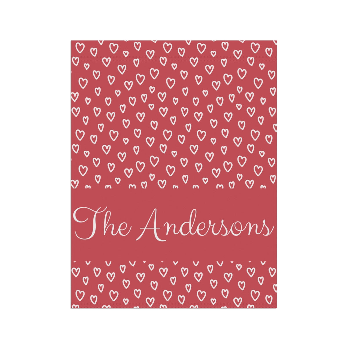 Personalized Valentine's Day Garden Banner - Elegant, Durable, and Perfect for Outdoor Decor