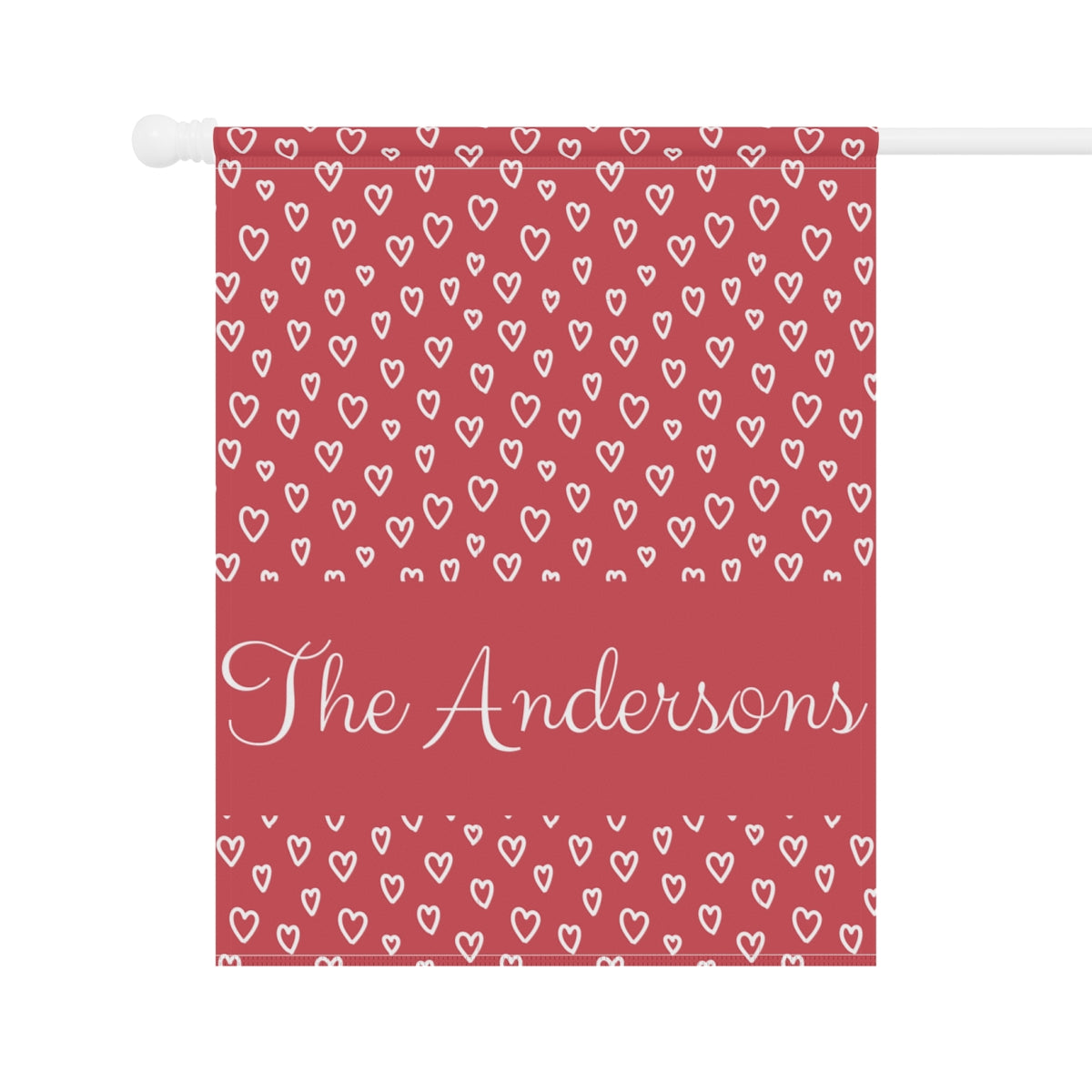 Personalized Valentine's Day Garden Banner - Elegant, Durable, and Perfect for Outdoor Decor