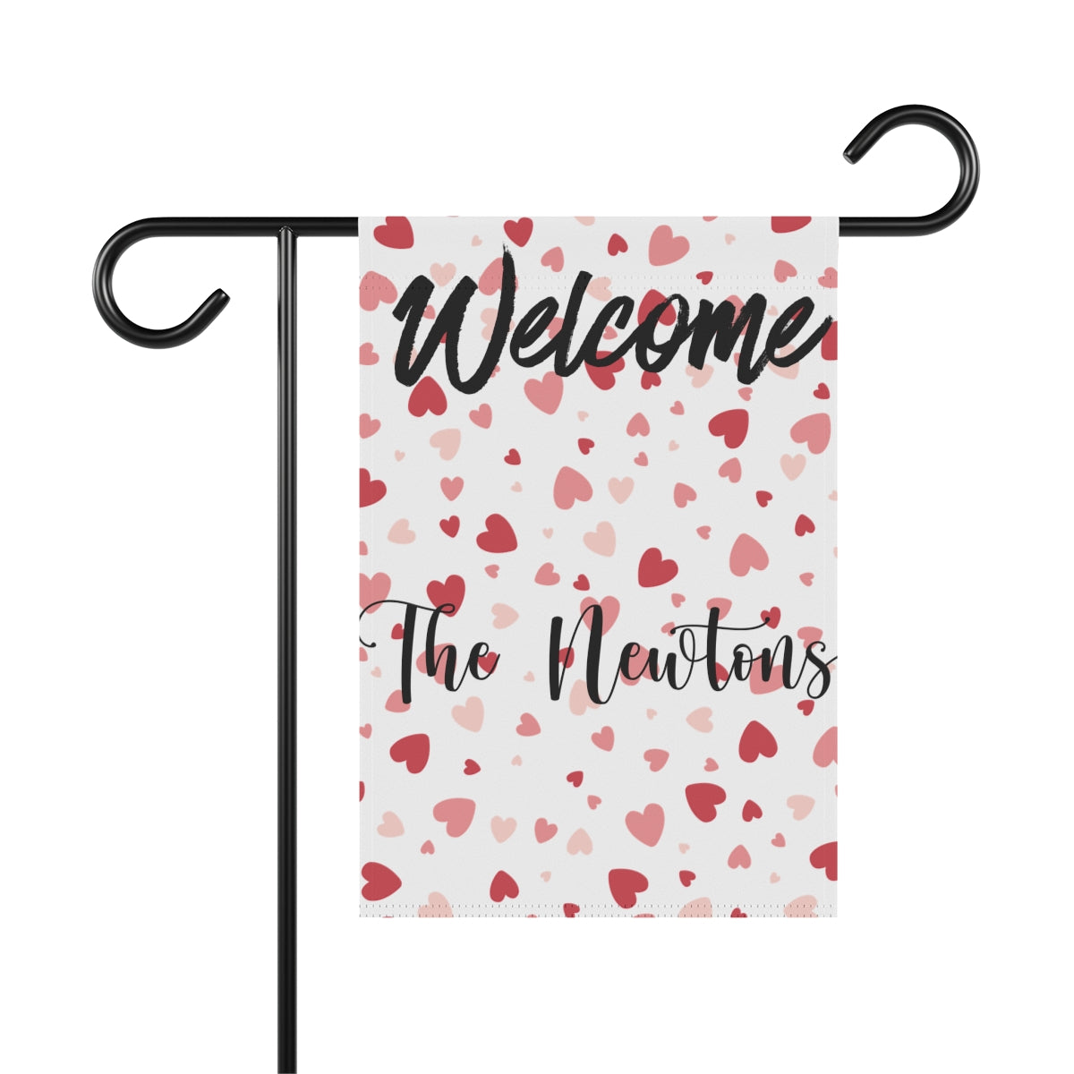 Personalized Valentine's Day Welcome Garden Banner - Stylish, Durable, and Perfect for Outdoor Decor