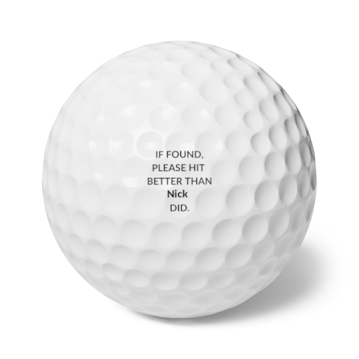 Sports| Personalized Golf Balls with Golfer's Name - Premium Golf Gift