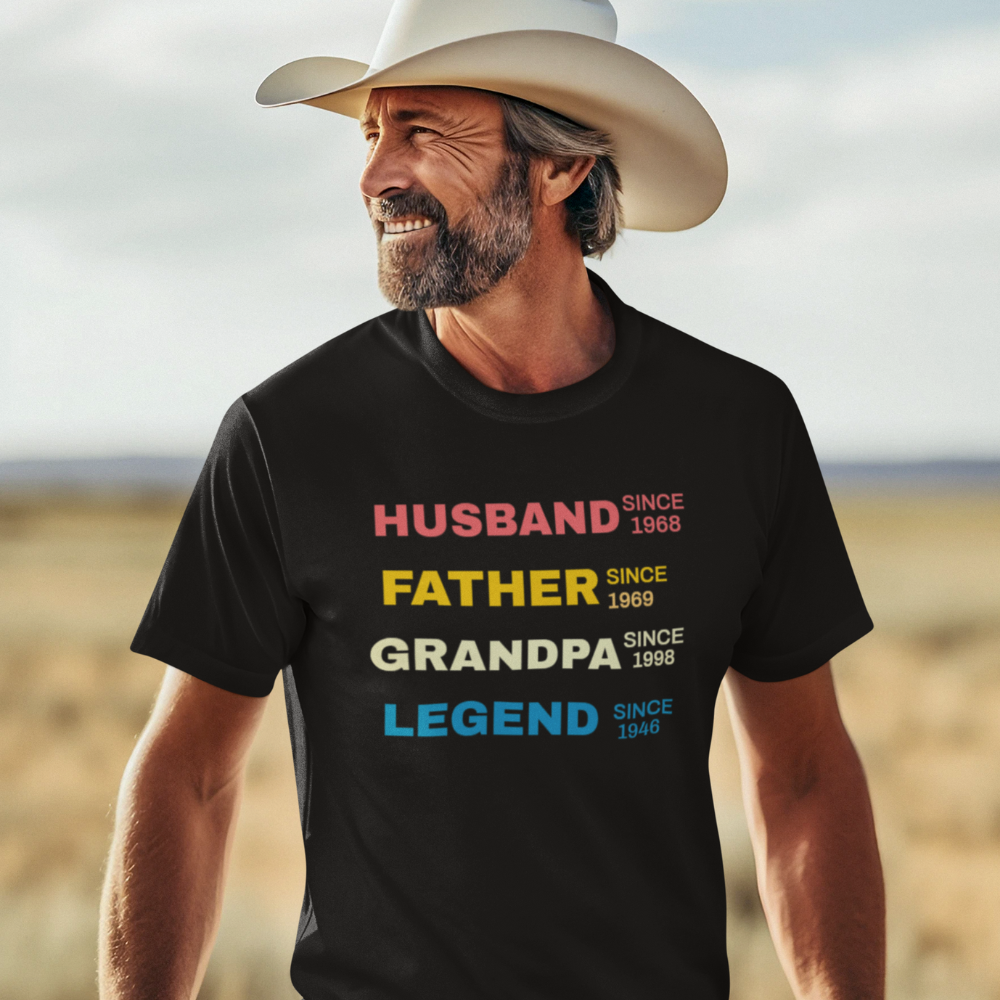 Get trendy with Husband, Father, Grandfather , Legend Unisex Heavy Cotton Tee -  available at Good Gift Company. Grab yours for $24.95 today!