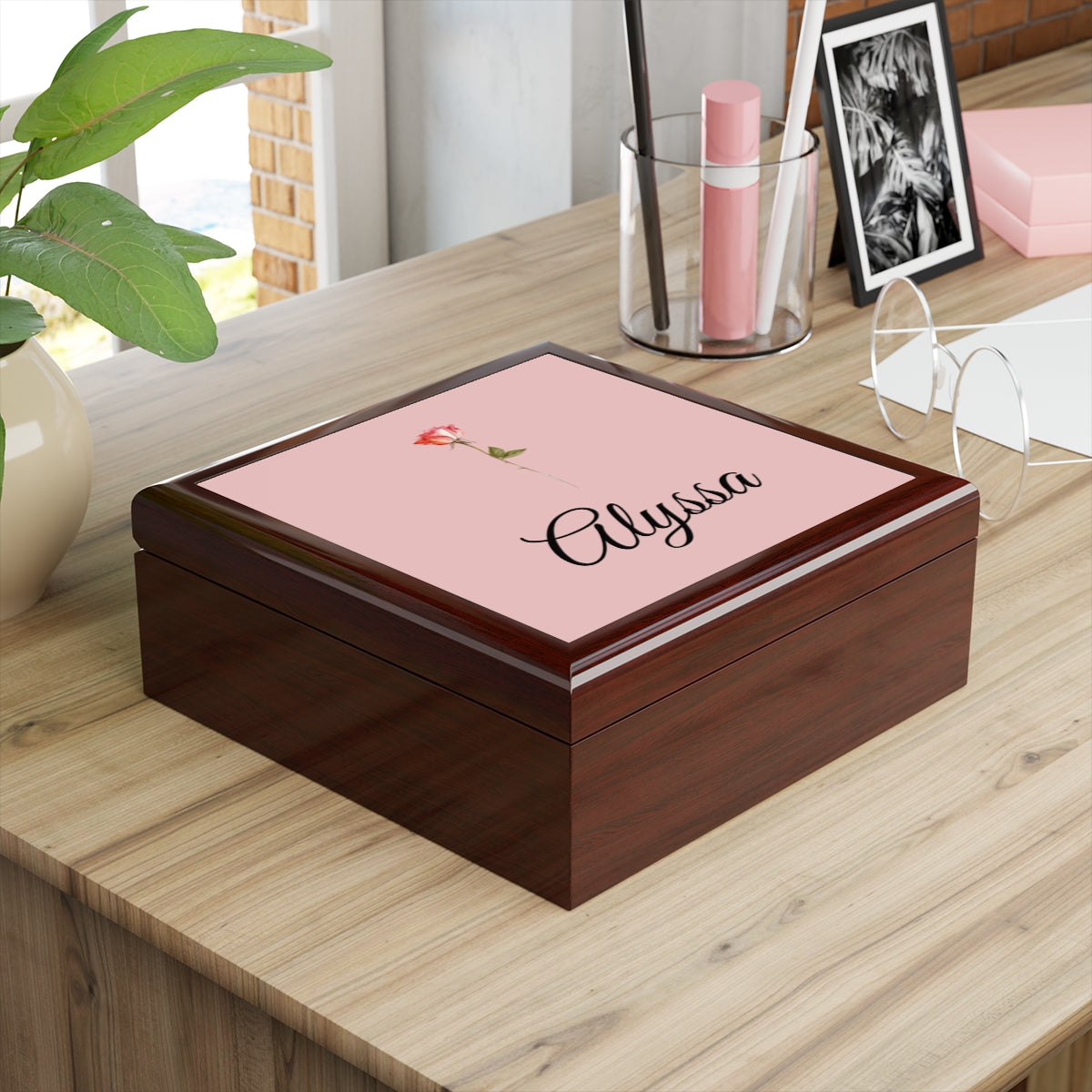 Get trendy with Glossy Finish Small Square Jewelry Box – Personalized Bridesmaid Gift -  available at Good Gift Company. Grab yours for $39.98 today!