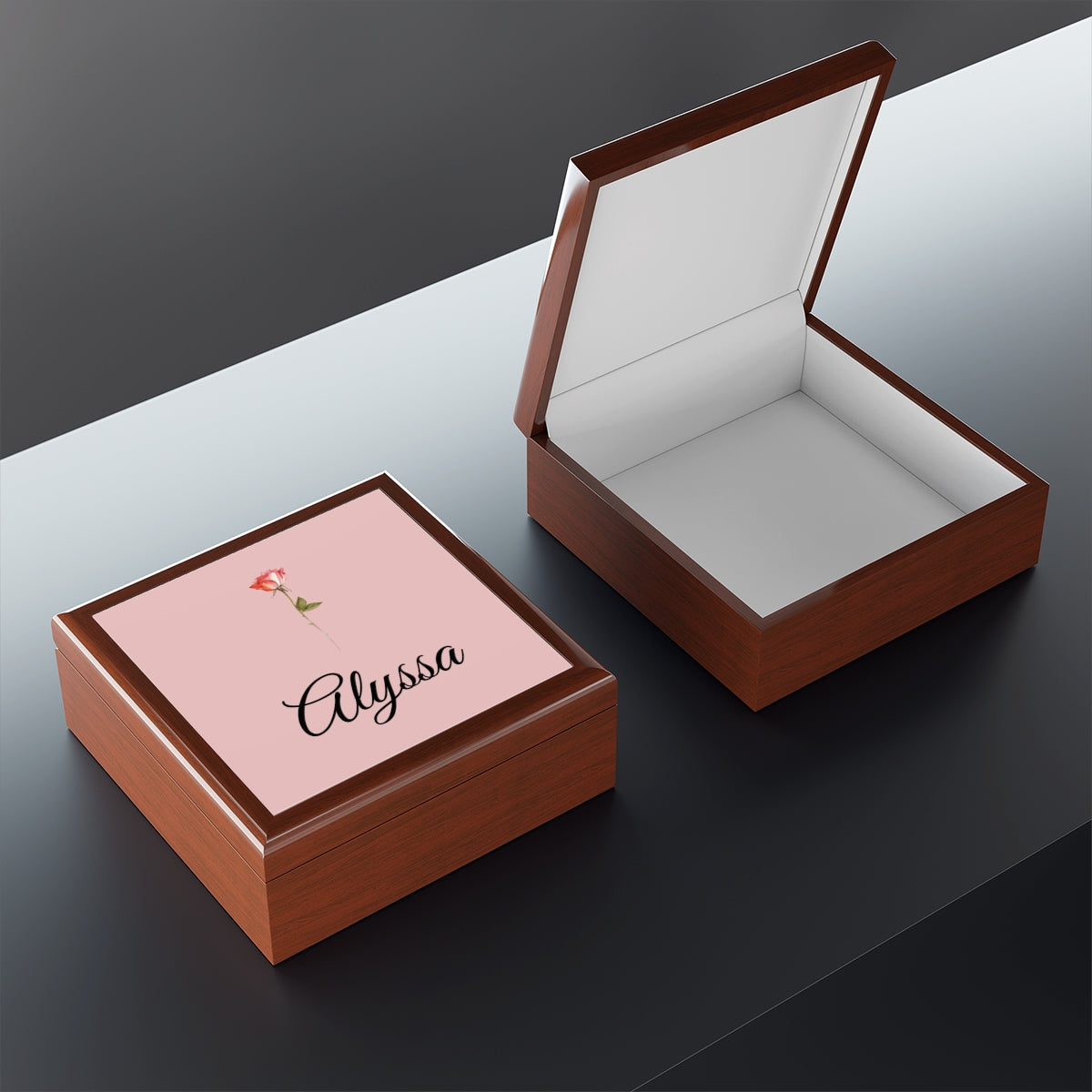 Get trendy with Glossy Finish Small Square Jewelry Box – Personalized Bridesmaid Gift -  available at Good Gift Company. Grab yours for $39.98 today!