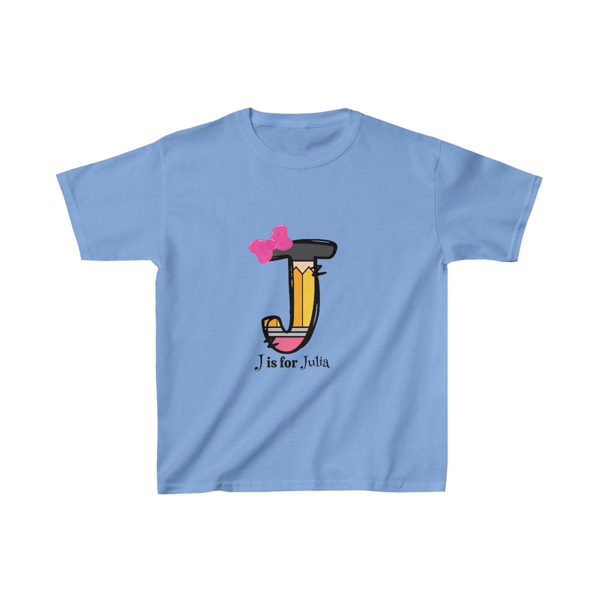 Get trendy with Personalized First Day of School T-Shirt - Custom Pencil Initial Design -  available at Good Gift Company. Grab yours for $11.50 today!