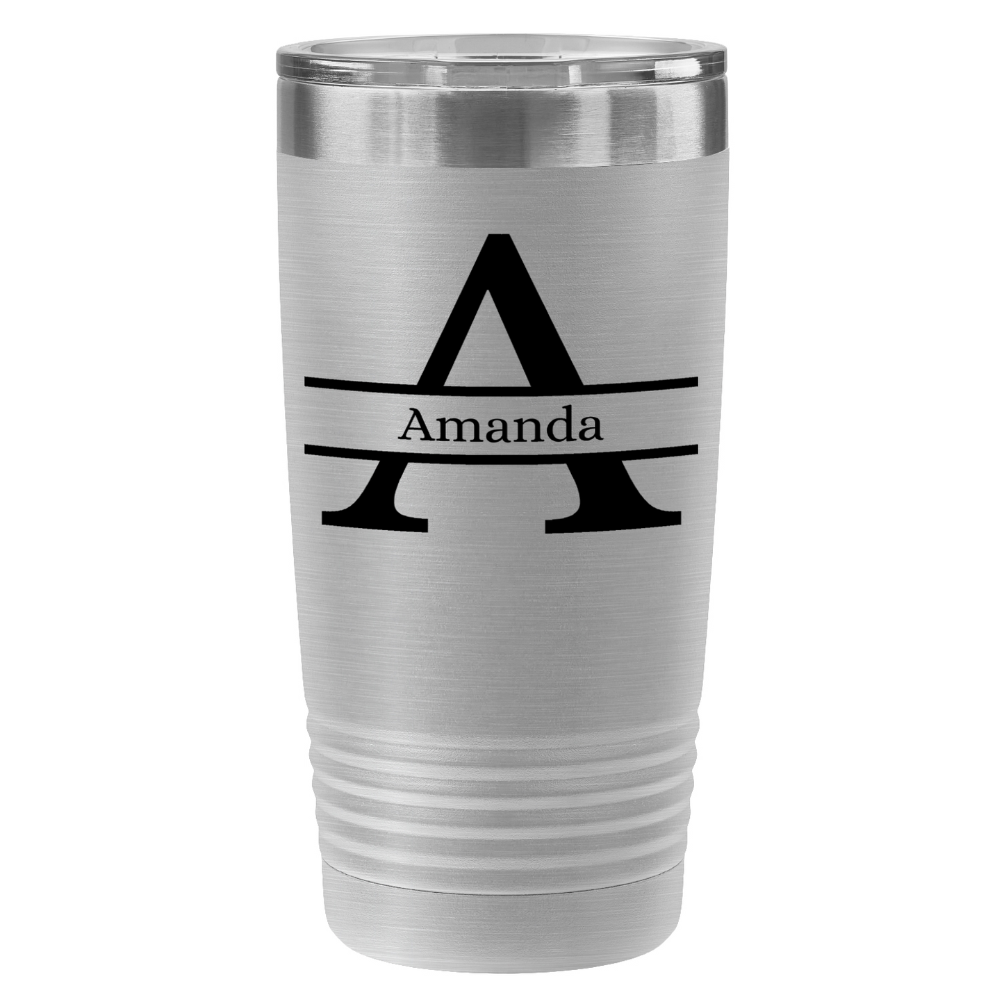 Gifts for her| Personalized 20oz Polar Camel Tumbler – Split Initial & Name Design