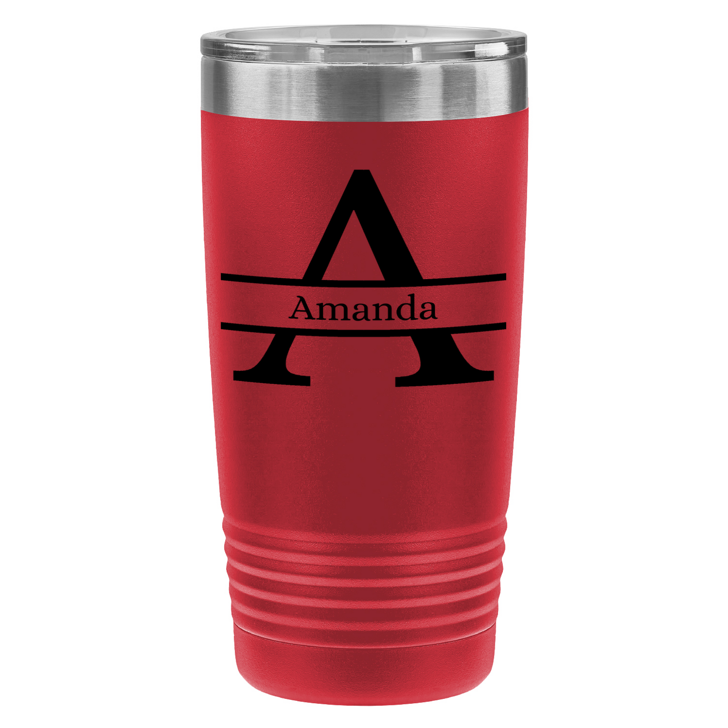 Gifts for her| Personalized 20oz Polar Camel Tumbler – Split Initial & Name Design