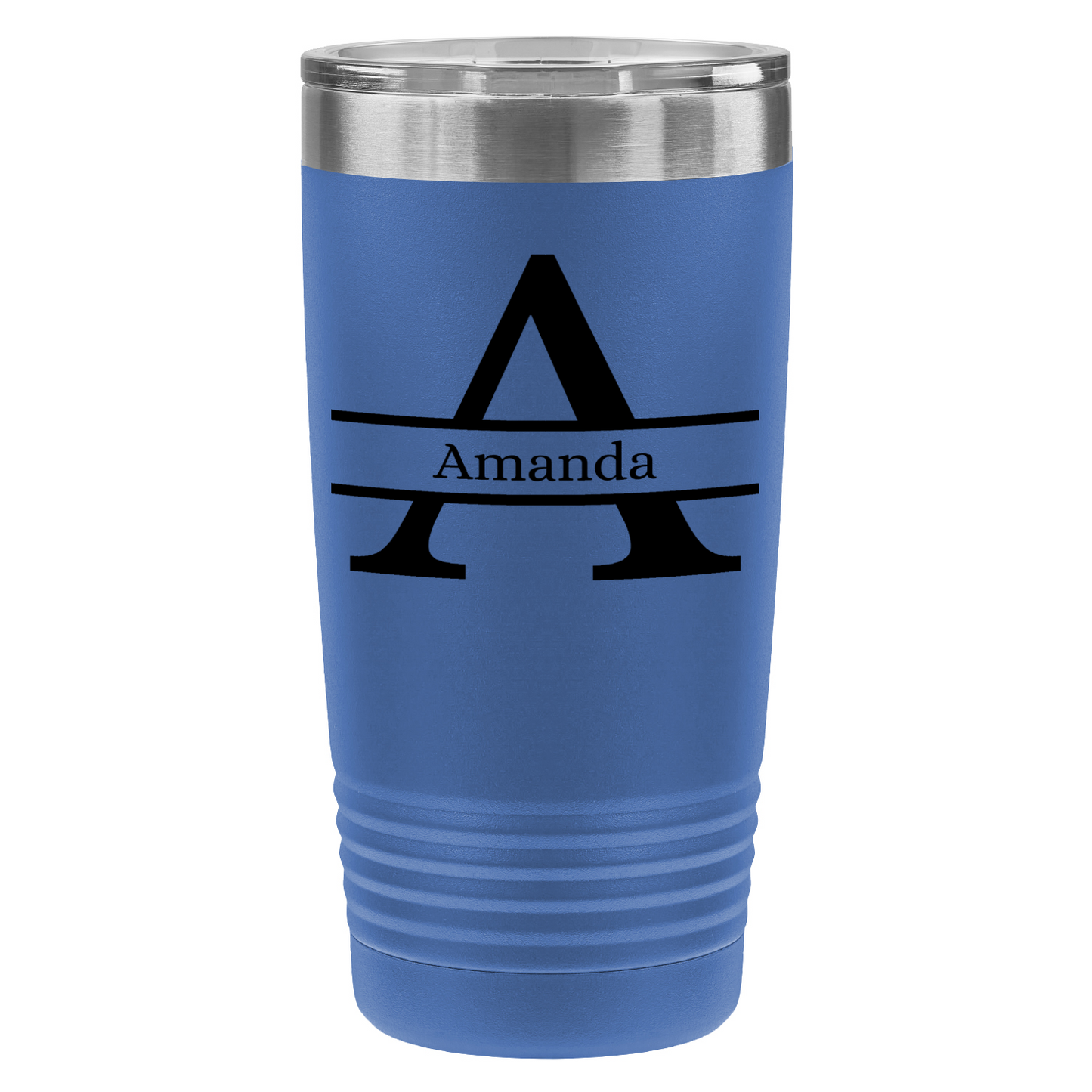 Gifts for her| Personalized 20oz Polar Camel Tumbler – Split Initial & Name Design