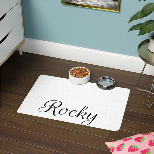 Get trendy with Personalized Pet Food Mat (12x18) -  available at Good Gift Company. Grab yours for $33.58 today!