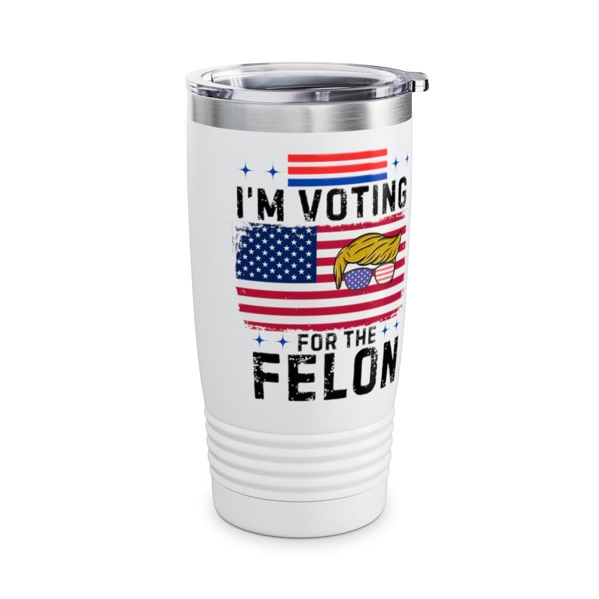 Get trendy with "I'm Voting for the Felon "Ringneck Tumbler, 20oz -  available at Good Gift Company. Grab yours for $25 today!