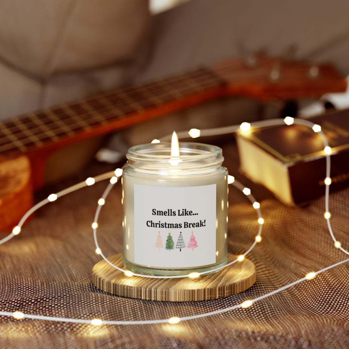 Teacher Gifts| Smells Like Christmas Break! Scented Candles, Coconut Apricot Wax (4oz, 9oz)