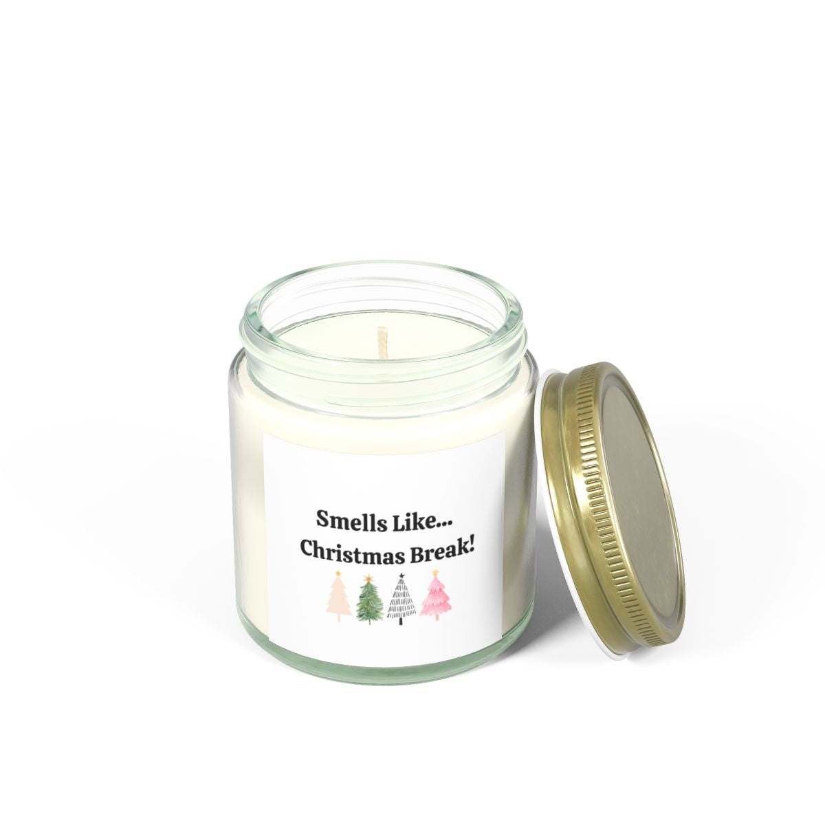 Teacher Gifts| Smells Like Christmas Break! Scented Candles, Coconut Apricot Wax (4oz, 9oz)