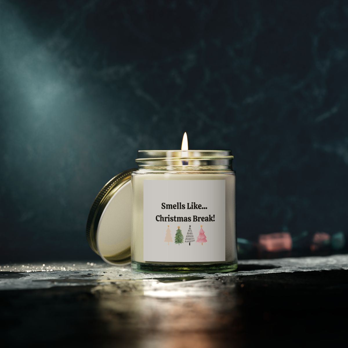 Teacher Gifts| Smells Like Christmas Break! Scented Candles, Coconut Apricot Wax (4oz, 9oz)