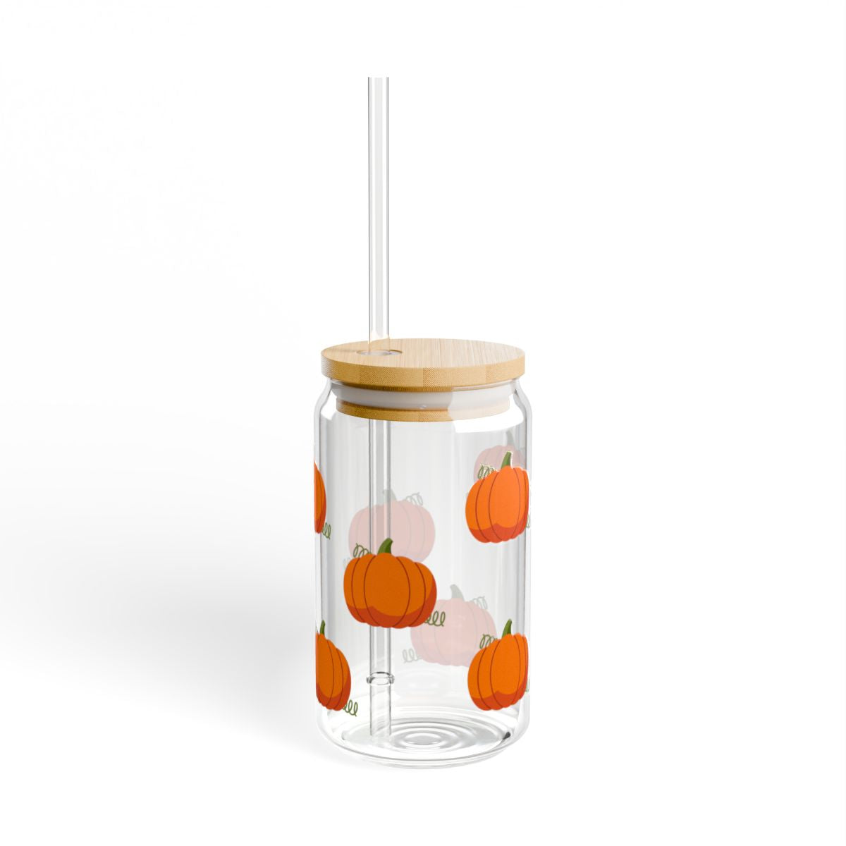 Fall Pumpkin Glass Sipper – Perfect for Gifts & Party Favors