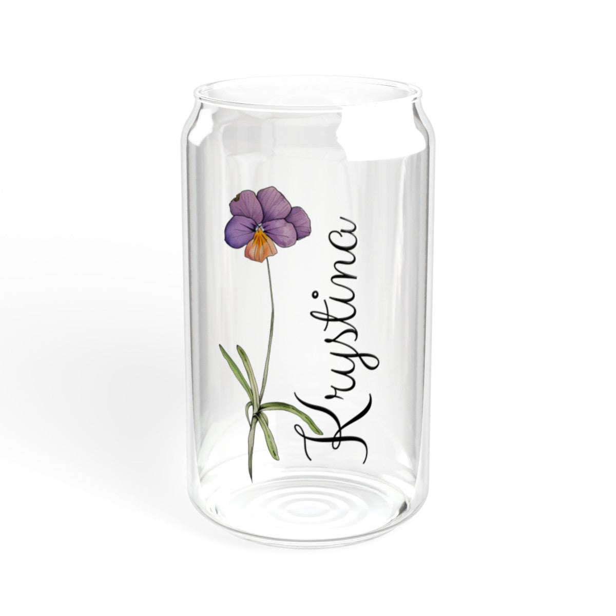 Get trendy with Personalized name and birth flower Sipper Glass, 16oz -  available at Good Gift Company. Grab yours for $23.98 today!