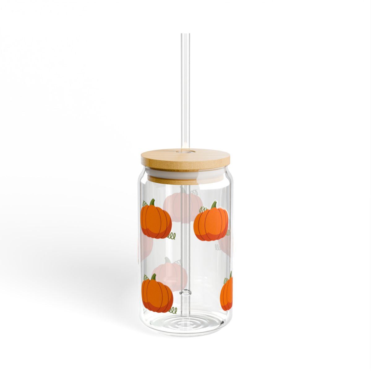 Fall Pumpkin Glass Sipper – Perfect for Gifts & Party Favors