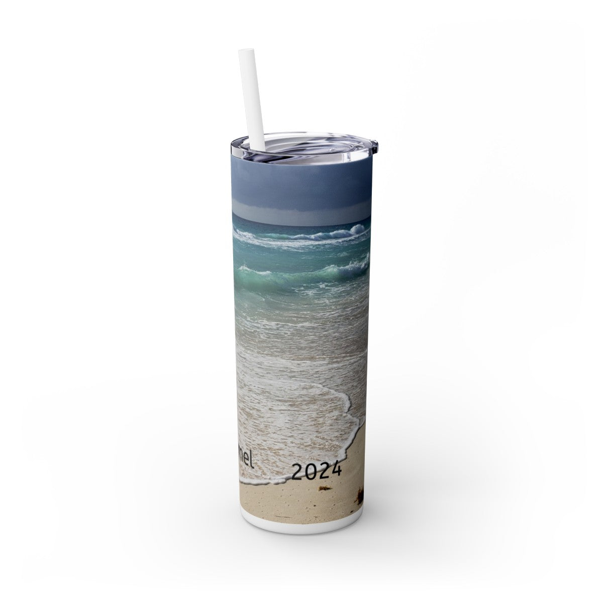 Get trendy with Personalized Vacation Skinny Tumbler with Straw, 20oz -  available at Good Gift Company. Grab yours for $44.20 today!