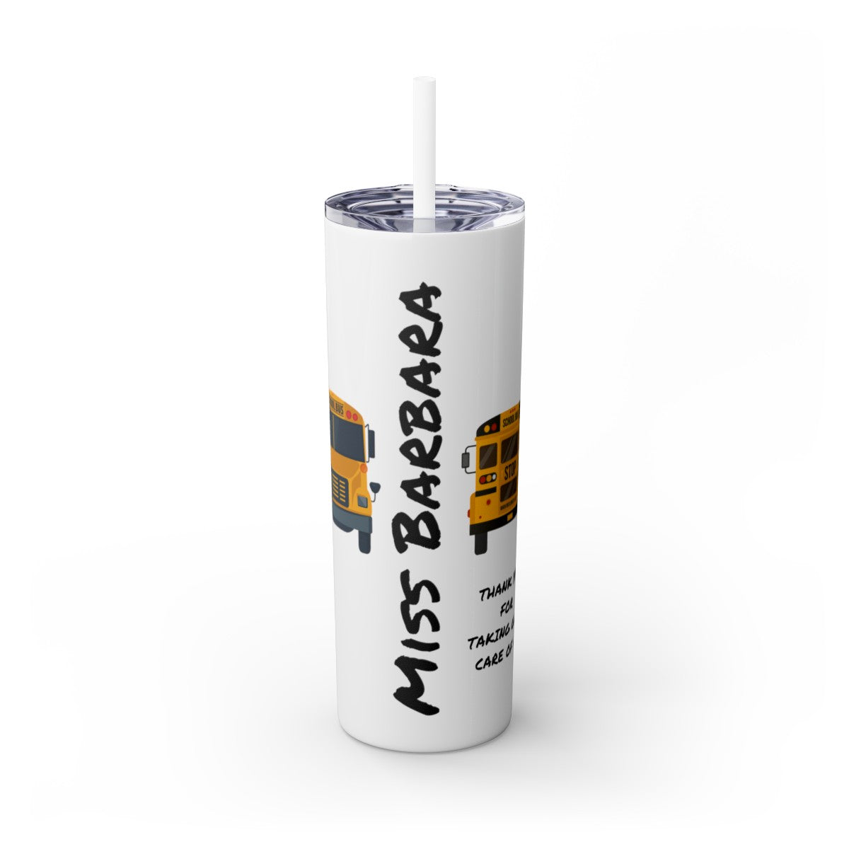 Get trendy with Personalized School Bus Driver Skinny Tumbler with Straw, 20oz -  available at Good Gift Company. Grab yours for $28.95 today!