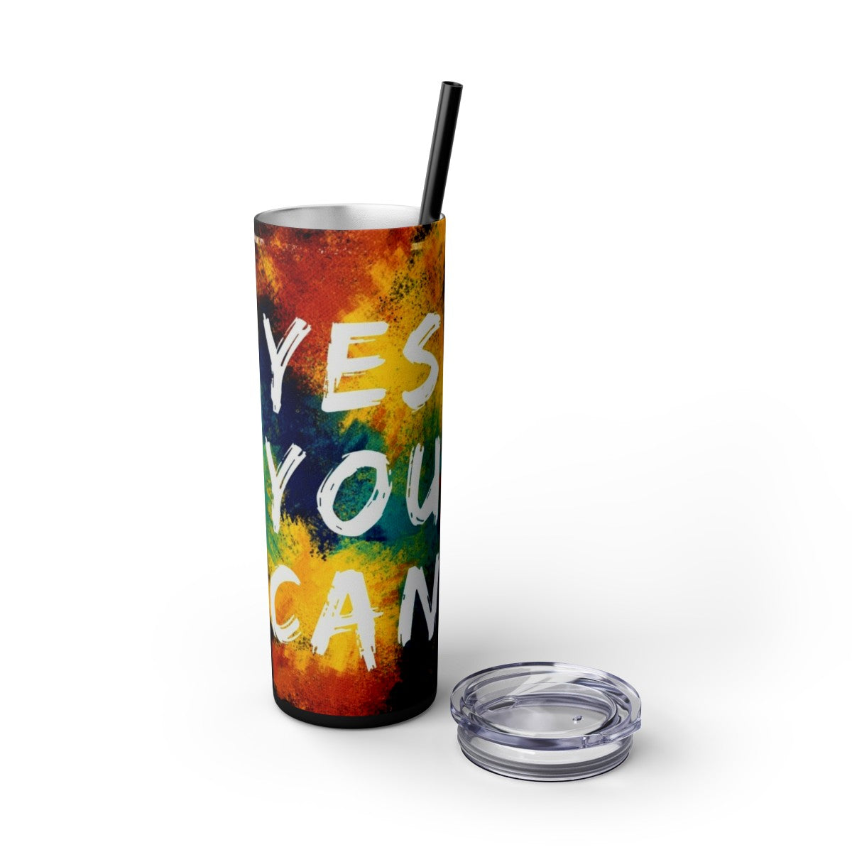 Get trendy with Yes You Can Skinny Tumbler with Straw, 20oz -  available at Good Gift Company. Grab yours for $44.20 today!