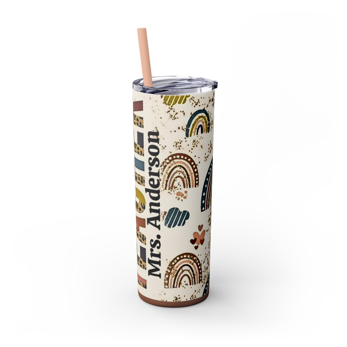 Get trendy with Personalized Teacher Skinny Tumbler with Straw, 20oz -  available at Good Gift Company. Grab yours for $44.20 today!