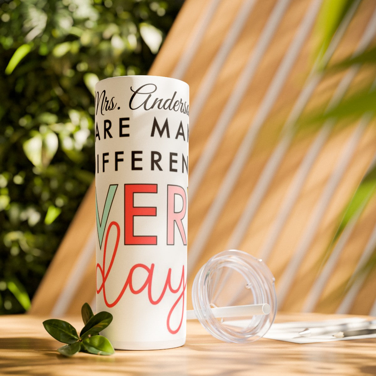 Get trendy with You Make a difference Every Day Skinny Tumbler with Straw, 20oz -  available at Good Gift Company. Grab yours for $44.20 today!