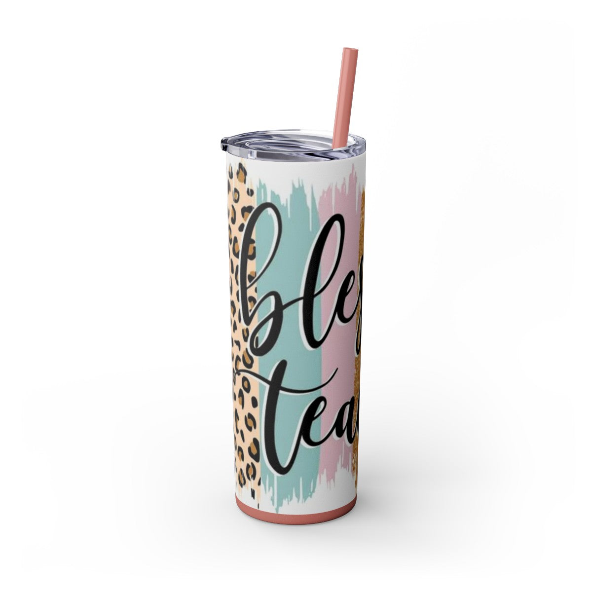 Get trendy with Blessed Teacher Skinny Tumbler with Straw, 20oz -  available at Good Gift Company. Grab yours for $44.20 today!