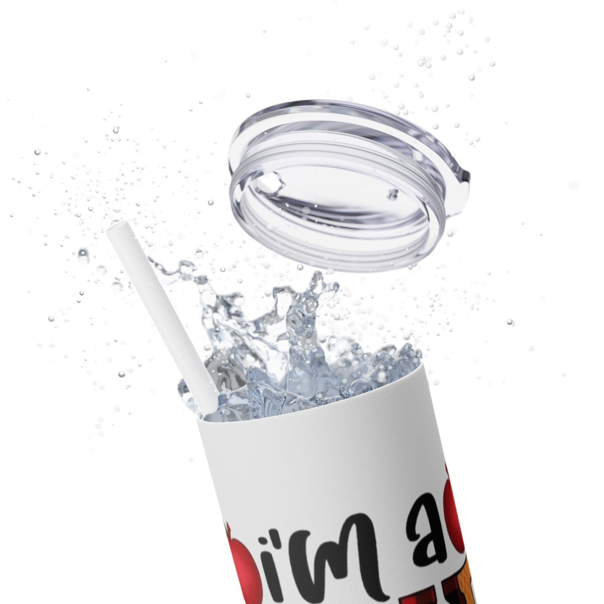 Get trendy with I'm a Teacher, What's Your Super[ower? Skinny Tumbler with Straw, 20oz -  available at Good Gift Company. Grab yours for $44.20 today!