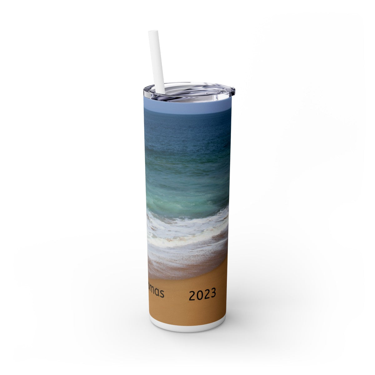 Get trendy with Personalized Vacation Skinny Tumbler with Straw, 20oz -  available at Good Gift Company. Grab yours for $44.20 today!