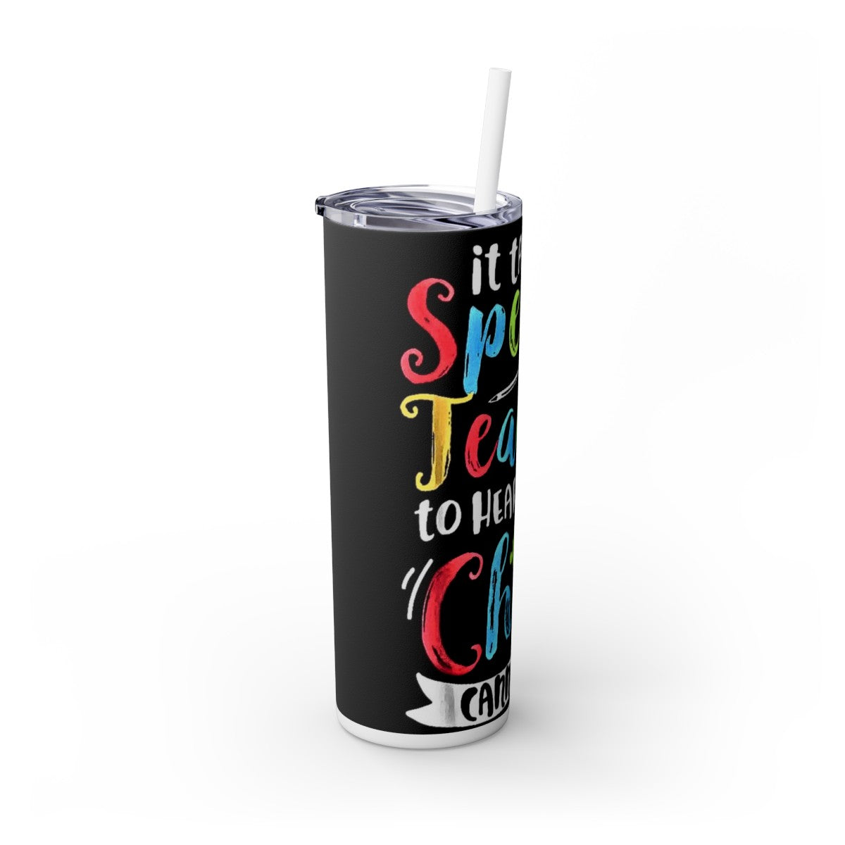 Get trendy with It Takes A Special Teacher Skinny Tumbler with Straw, 20oz -  available at Good Gift Company. Grab yours for $28 today!