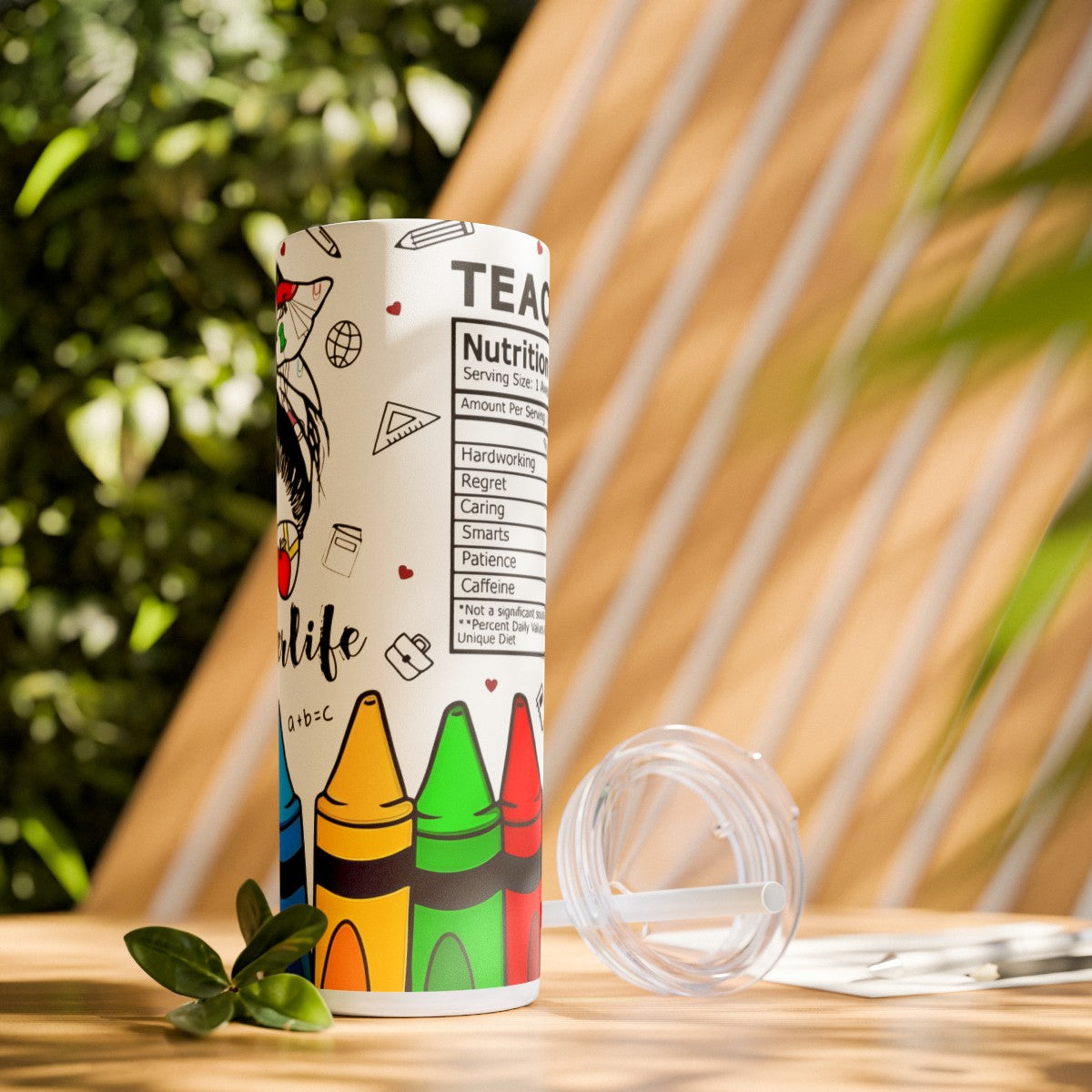 Get trendy with Teacher Life Skinny Tumbler with Straw, 20oz -  available at Good Gift Company. Grab yours for $28 today!