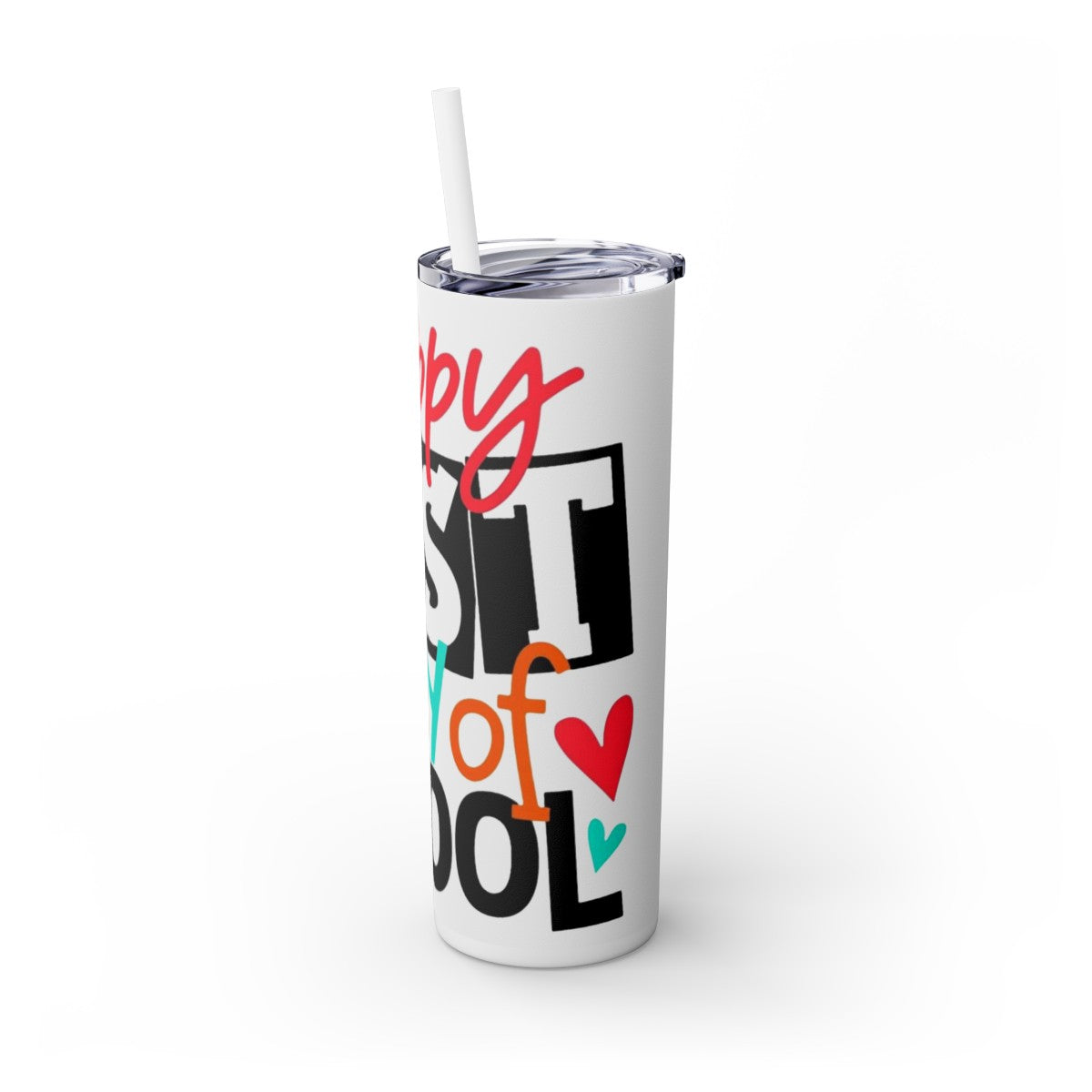 Get trendy with Happy Last Day of School Skinny Tumbler with Straw, 20oz -  available at Good Gift Company. Grab yours for $44.20 today!