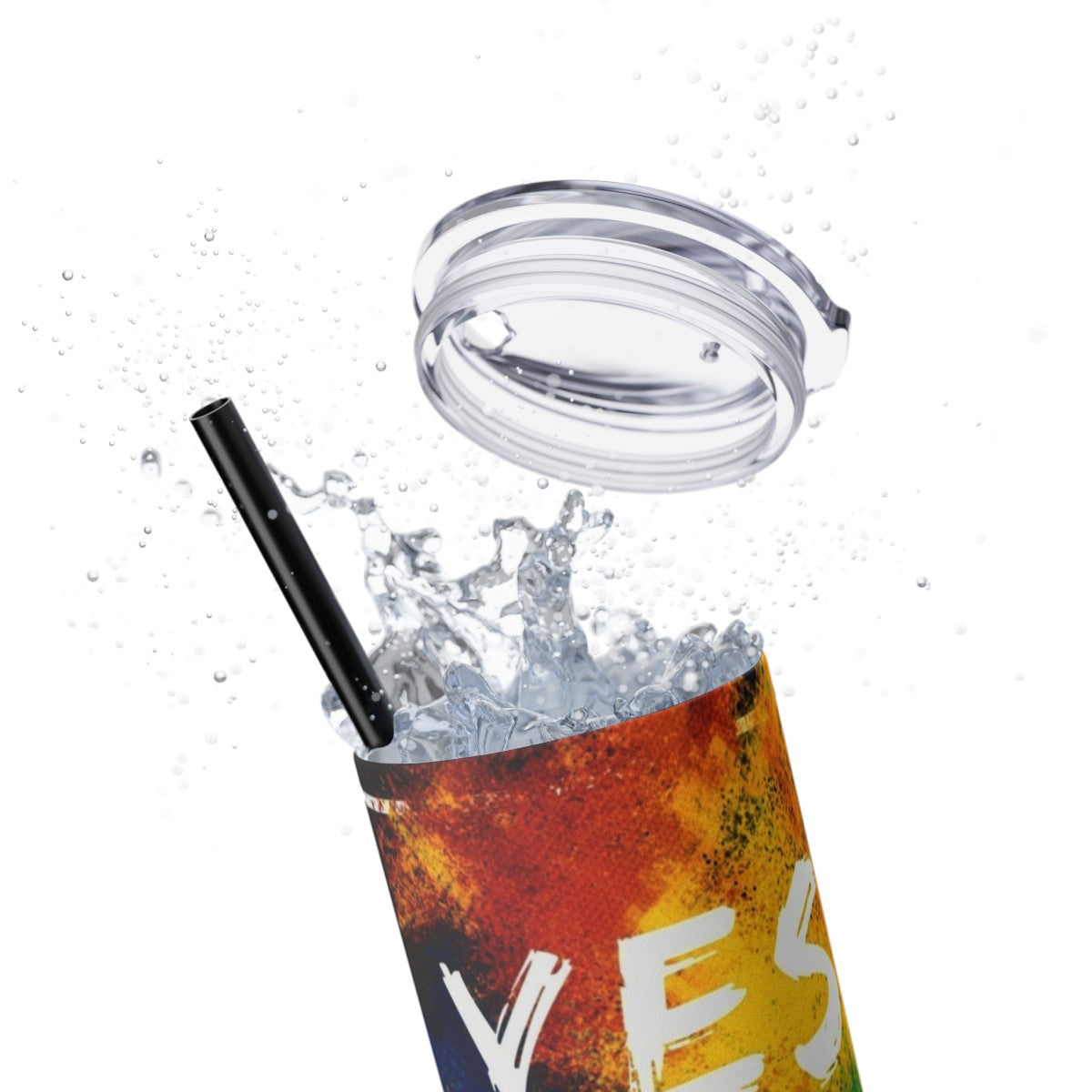 Get trendy with Yes You Can Skinny Tumbler with Straw, 20oz -  available at Good Gift Company. Grab yours for $44.20 today!