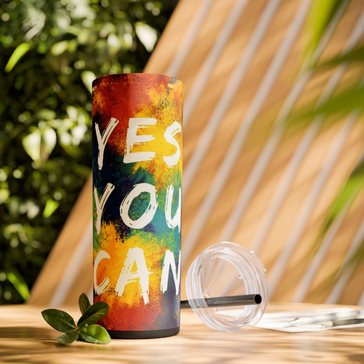 Get trendy with Yes You Can Skinny Tumbler with Straw, 20oz -  available at Good Gift Company. Grab yours for $44.20 today!